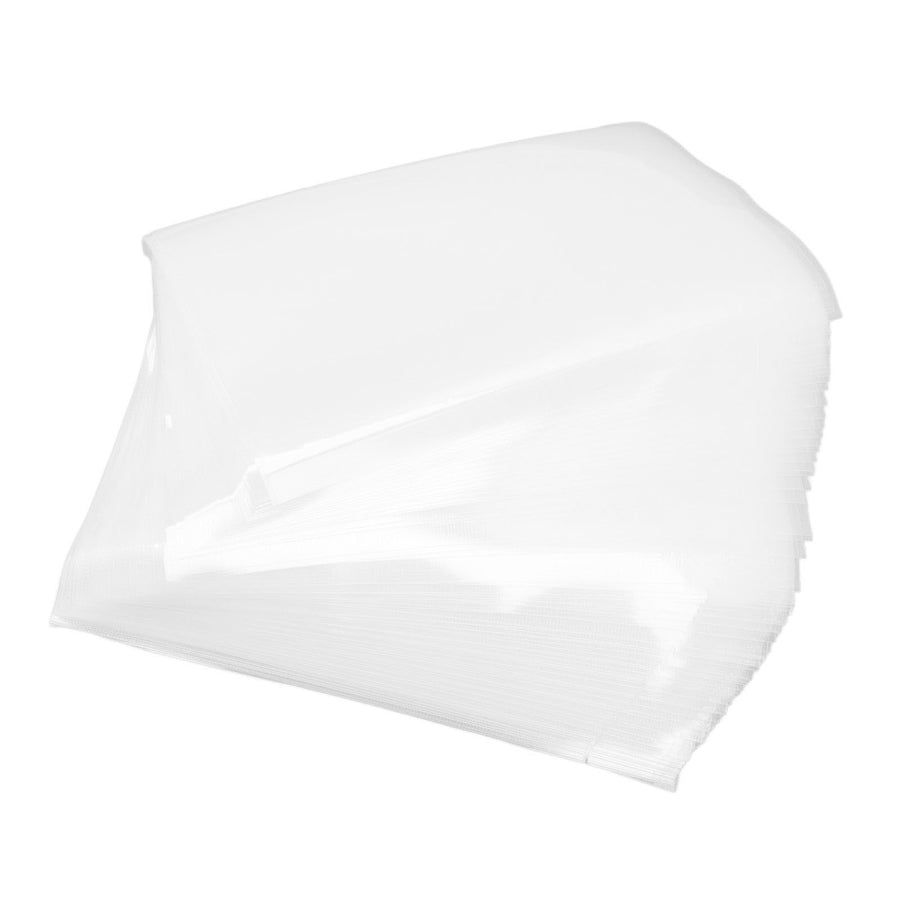 100pcs Textured Vacuum Bag Mesh Roll Food Packaging Bag Vacuum Sealer Bags for Vegetable Fruit Storage 17x25cm