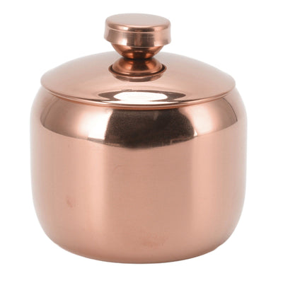 Stainless Steel Gold Seasoning Condiment Pot Spice Salt Sugar Pepper Container Jar Storage Organizer with Lid Rose Gold