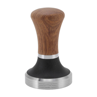 Coffee Tamper Stainless Steel Flat Bottom Coffee Hand Tamping Tool with Wooden Handle 51mm/2.0in