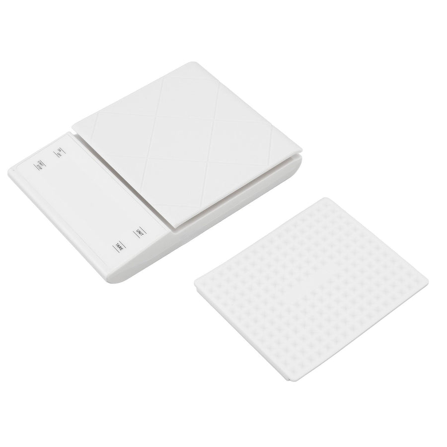Digital Kitchen Scale 0.1g High Accuracy Battery Powered Electronic Jewelry Scale for Food Ingredients White