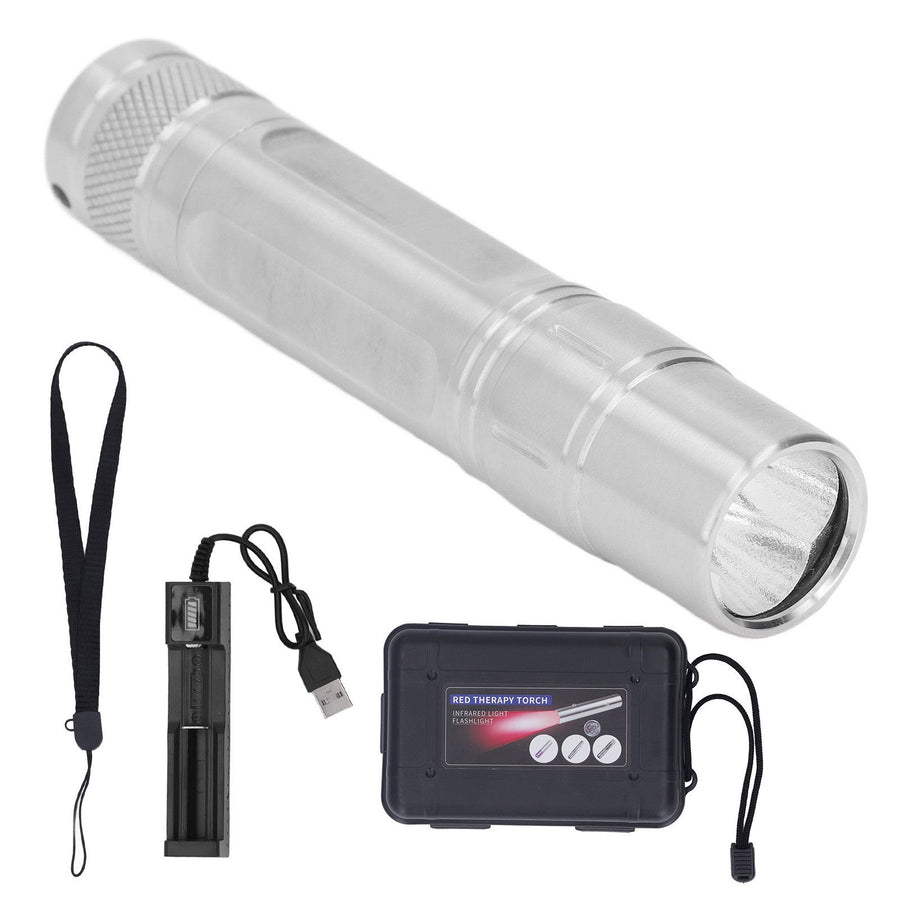 Therapy Flashlight LED Red Light 630nm 660nm 850nm Pain Relief Device for Face Body