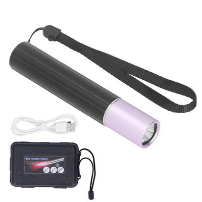 Red Light Therapy Flashlight 630nm 660nm 850nm Handheld Joint and Muscle Pain Relief Red Light Therapy Torch
