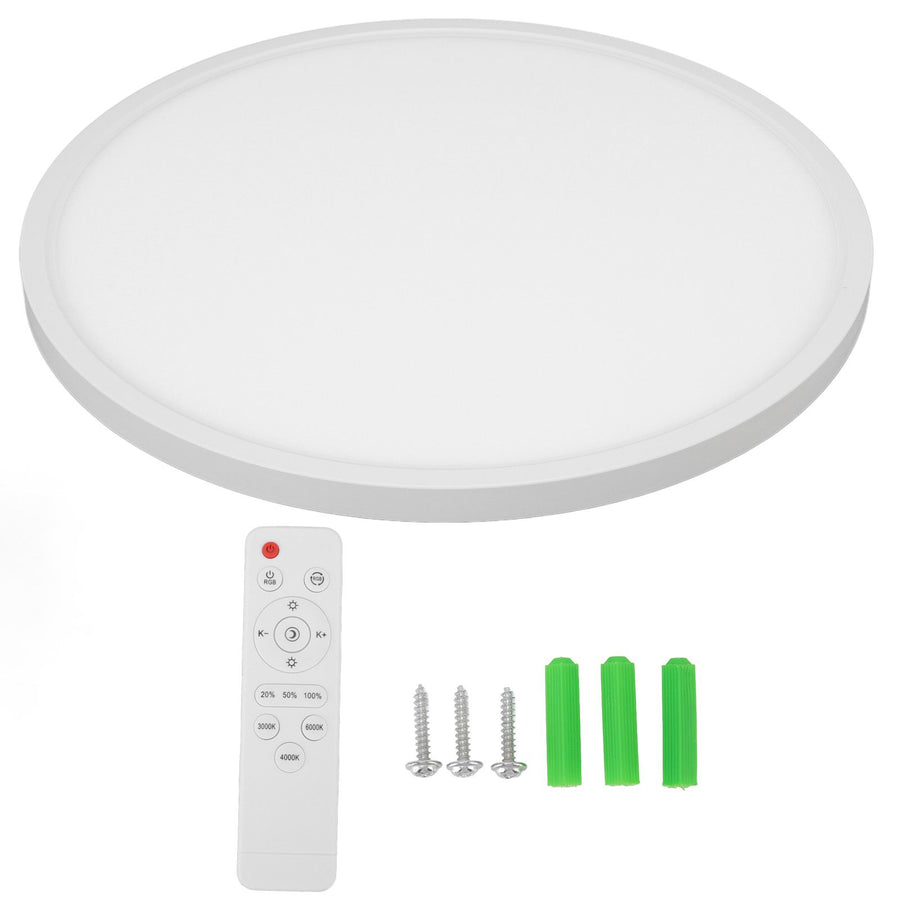 LED Flush Mount Ceiling Light 11.4inch Dimmable 3 Light Modes RGB Light Waterproof Round Ceiling Light for Bedroom 110‑240V