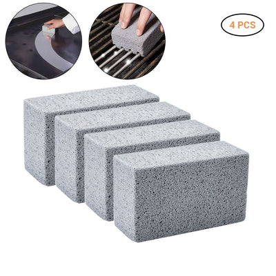 4Pcs Grill Cleaning Bricks Blocks Reusable Descaling Cleaning Pumice Stones for Removing Stains BBQ Cleaning