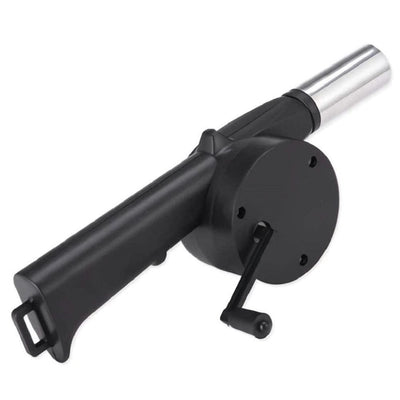 Portable Mini Air Blower 25cm Manual Hand Crank Bellows for Barbecue Fire Air Blower for Outdoor Kitchen Picnic Camping