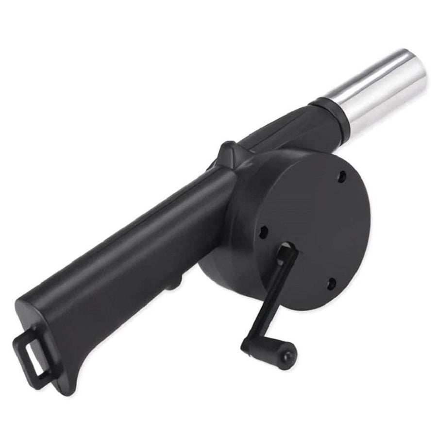 Portable Mini Air Blower 25cm Manual Hand Crank Bellows for Barbecue Fire Air Blower for Outdoor Kitchen Picnic Camping