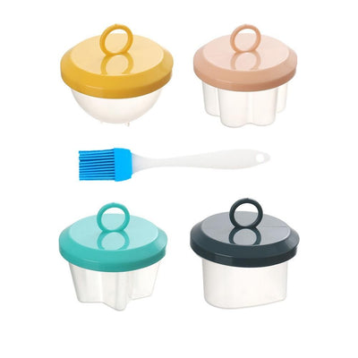 4 PCS Silicone Egg Poaching Cups Egg Cooker Nonstick Poached Egg Maker for Cooking Breakfast Egg Sandwiches