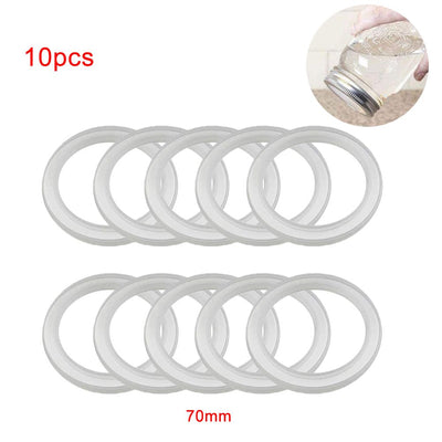 10Pcs Silicone Jar Gaskets Replacement Airtight Silicone Gasket Sealing Rings for Regular Mouth Canning Jar