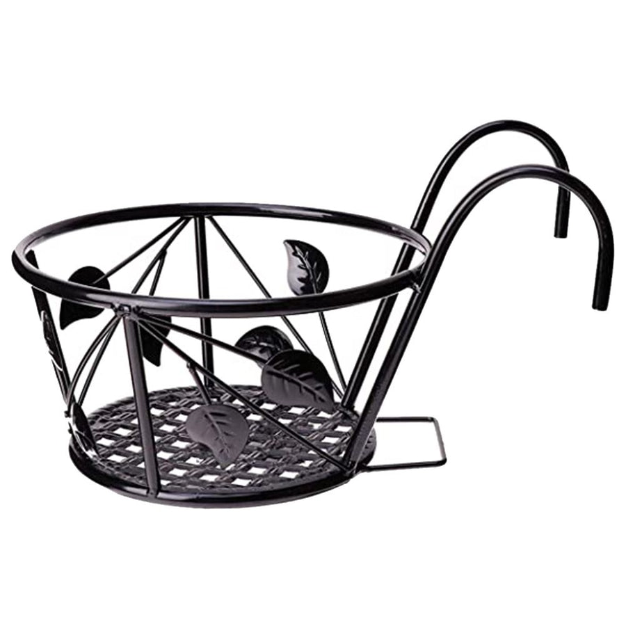 Iron Wire Hanging Flower Pot Holder Brackets Balcony Display Shelf Garden Plant Flower Holder Balcony Home Decoration