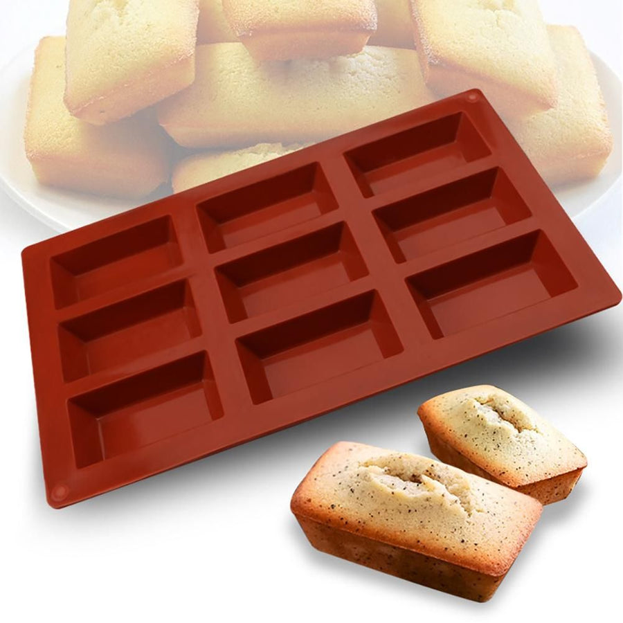 9 Cavity Flexible Baking Mold Rectangular Baking Mold DIY Candy Silicone Molds for Cakes Chocolate Soap