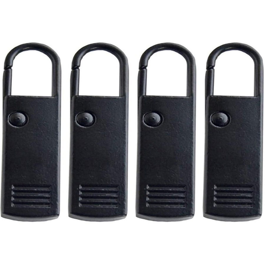 4PCS Zipper Pulls Tab Replacement Metal Zip Head Extension for Suitcase Backpack Sewing Accessories Replacement Zipper Pull