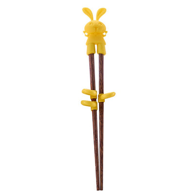 1 Pair Kids Wood Chopsticks Cartoon Children Chopsticks Learning Easy to Use Training Chopsticks for Children Kids