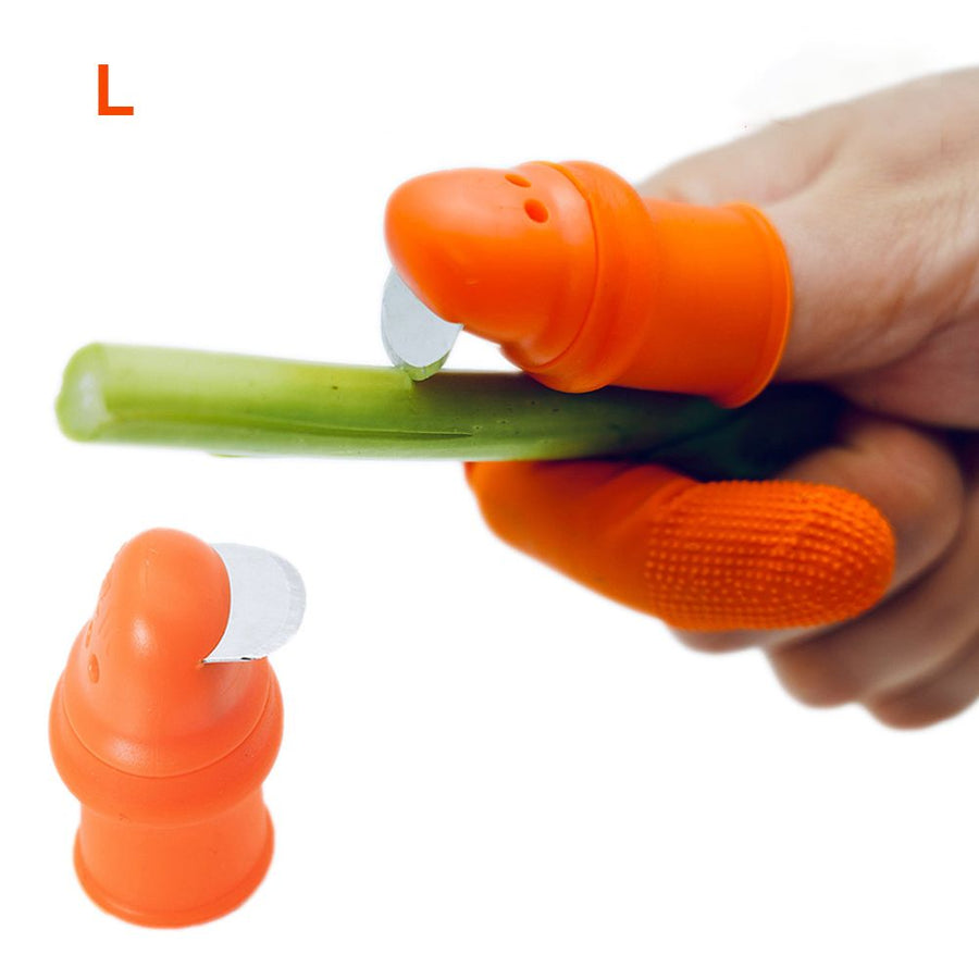 Picking Thumb Cutter Finger Sleeve Set Picking Tool for Harvesting Plant Gardening Fruit Vegetable Picker