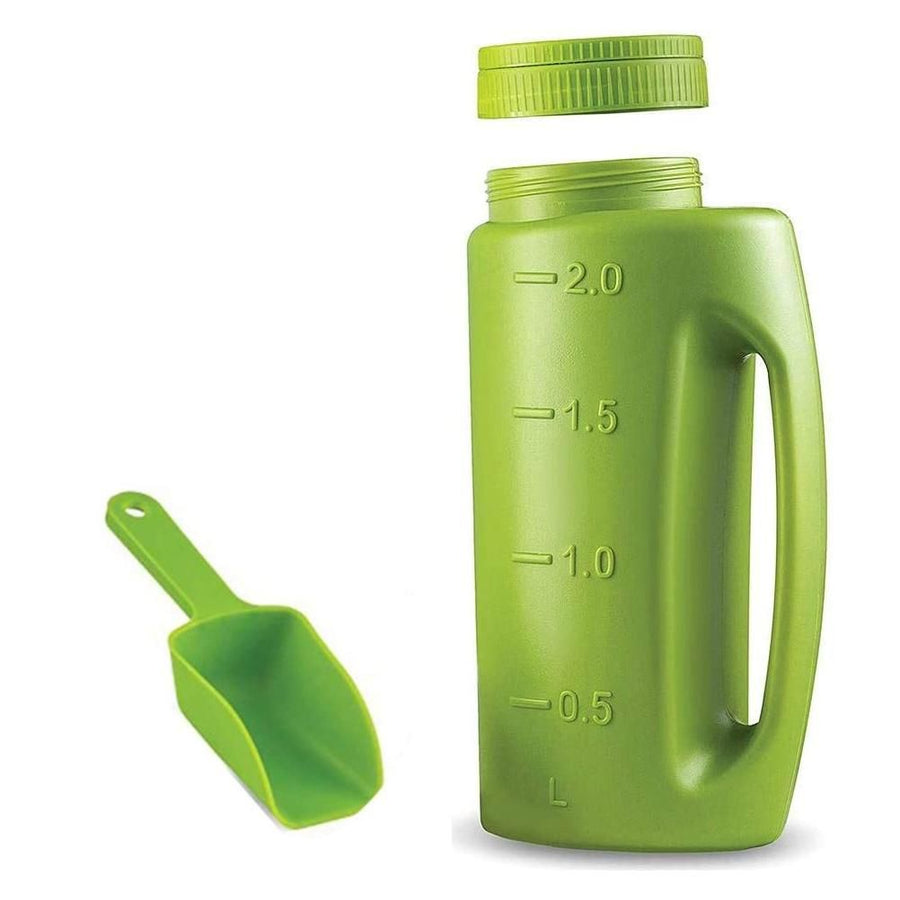 Hand Held Adjustable Watering Jug Fertilizer Bottle Fertilizer Salt Spreader With Shovel