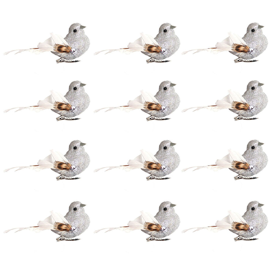 Imitation Feather Bird Multipurpose Fade Resistant Fake Feather Bird Ornament for Flowers Handicrafts Fairy Garden