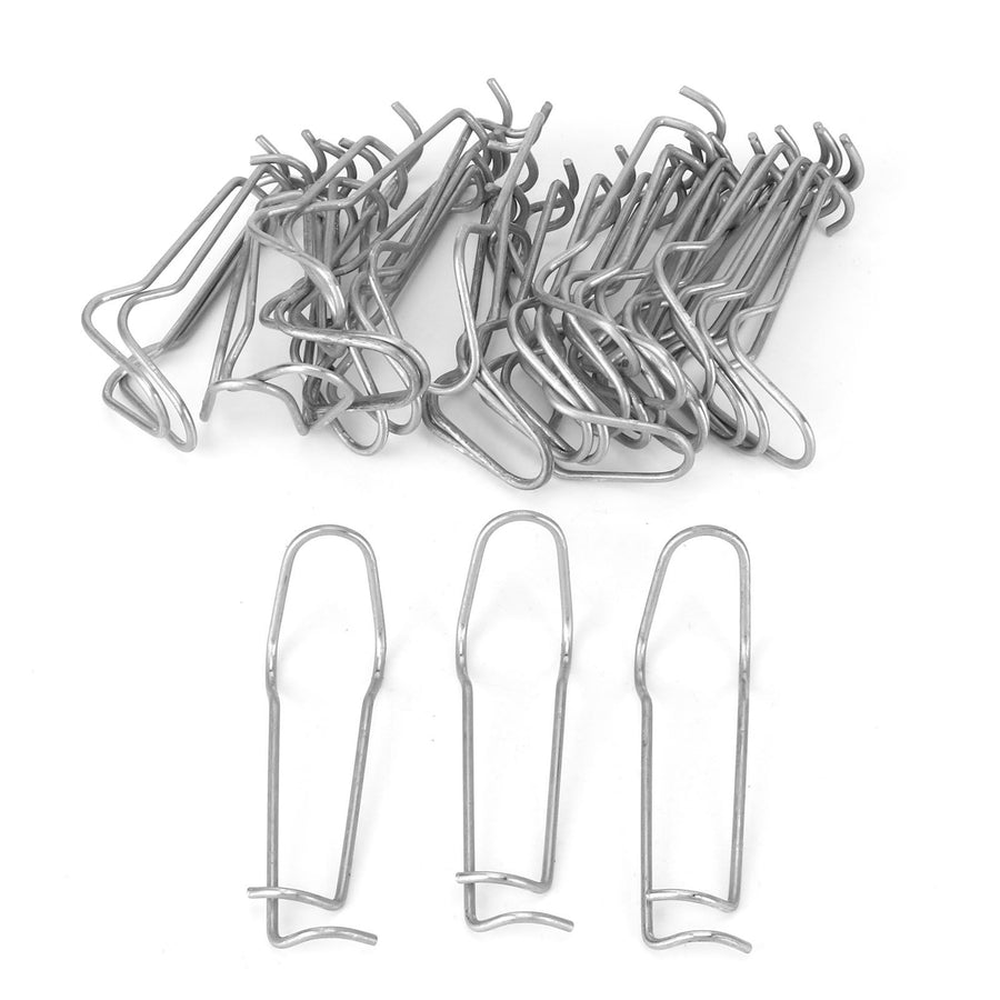 30Pcs Plant Support Spring Clip Stainless Steel Fixing Clamp for Garden GreenhouseFor 11mm Diameter