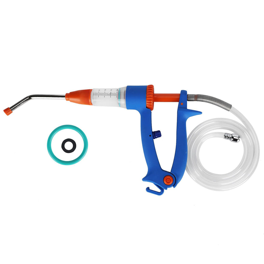 20ml Adjustable Continuous Vaccine Injector Automatic Feeding Injection Tool Veterinary Use