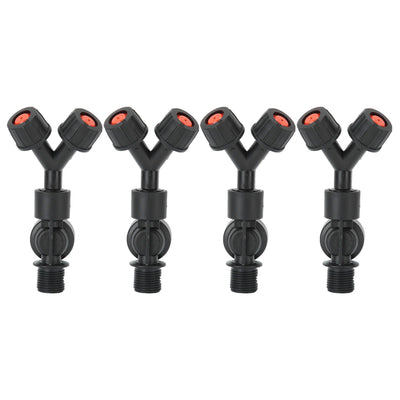 4pcs G3/8 DN10 Dual Nozzle DripProof Accessory for Agricultural Electric Knapsack Sprayer