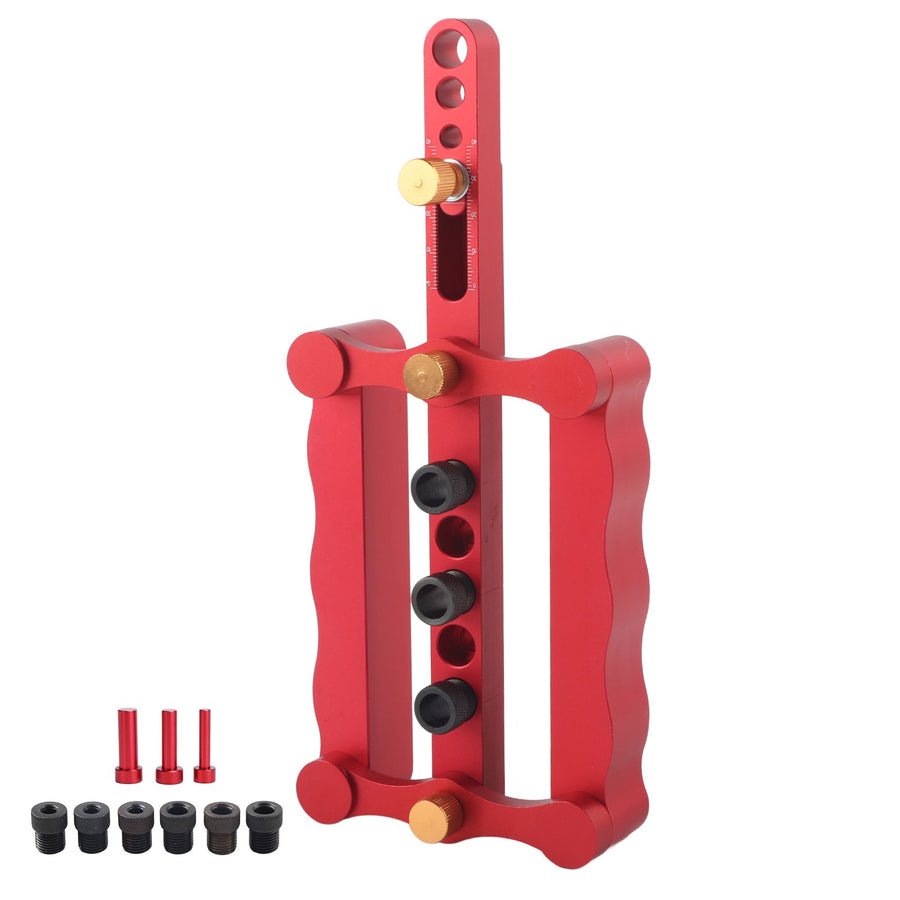 Self Centering Doweling Jig Borehole Locator with Scale Kit DIY Woodworking Tools