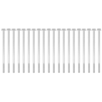 20pcs M6 x 120mm Hex Extended Motor Screw Hex Head Long Screw for Agriculture Household