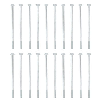 20Pcs Long Hex Bolt Flange Flat Head Screw Replacement M6x135 Generator Hardware Fittings