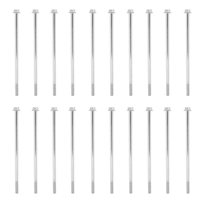 20Pcs Hex Flange Long Bolt Motor Generator Rotor Stator Screw Replacement Parts M6x155