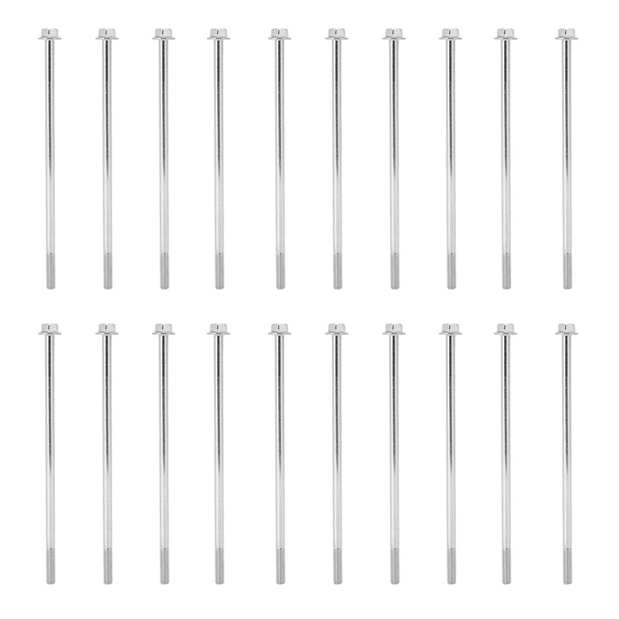 20Pcs Hex Flange Long Bolt Motor Generator Rotor Stator Screw Replacement Parts M6x155