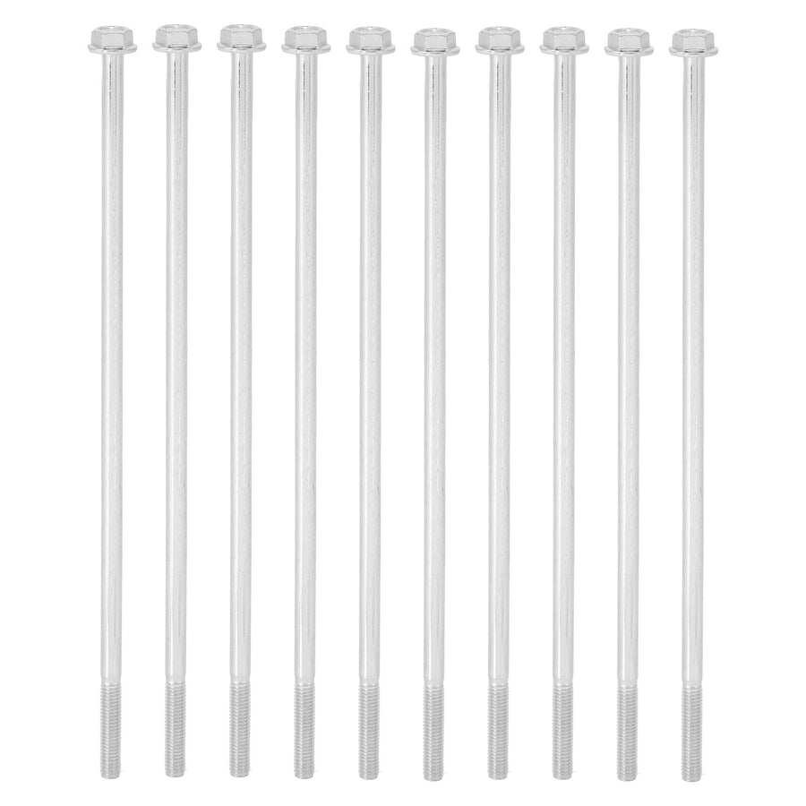 10Pcs Long Flange Bolt M8x235 Hex Head Flange Screw Gasoline Generator Replacement Parts