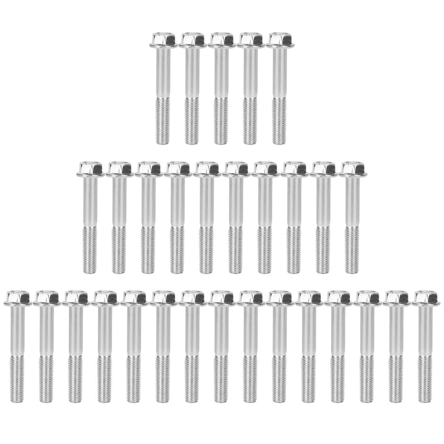 30Pcs M8x55 Screws Cylinder Bolt Accessory for 168F/170F 2kw‑3kw Gasoline Generator