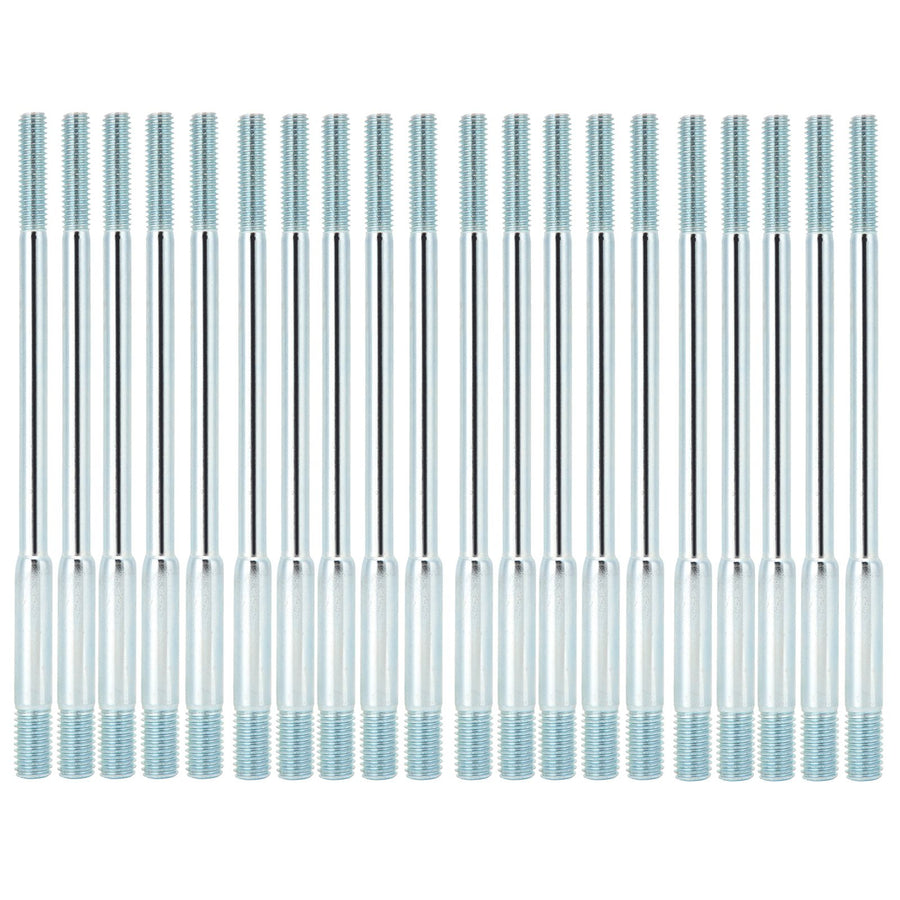 20PCS M6x8x135 Cylinder Head Stud Bolts Double End Threaded Fit for 188F Gasoline Generator