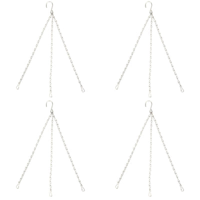 4Pcs Hanging Chain with Hooks 304 Stainless Steel Garden Flower Pot Plant Hangers Replacement