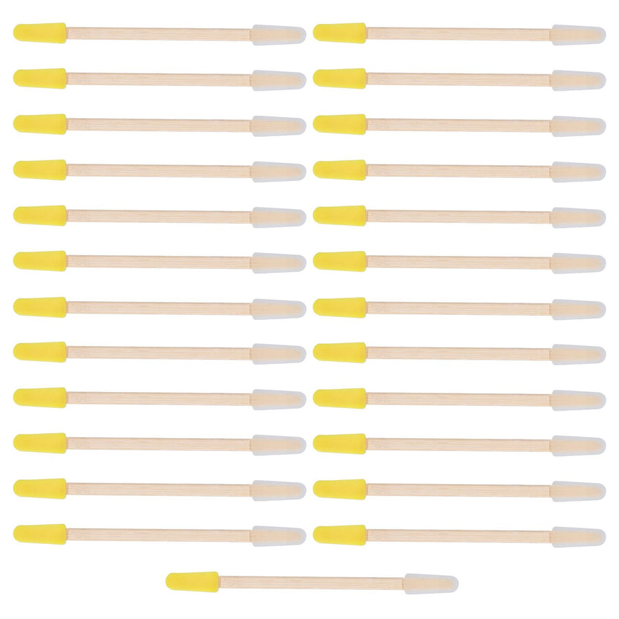 25PCS Beekeeping Double‑Headed Bamboo Plastic Picking Pen Bee Milk Pulp Taking Apiculture Tools