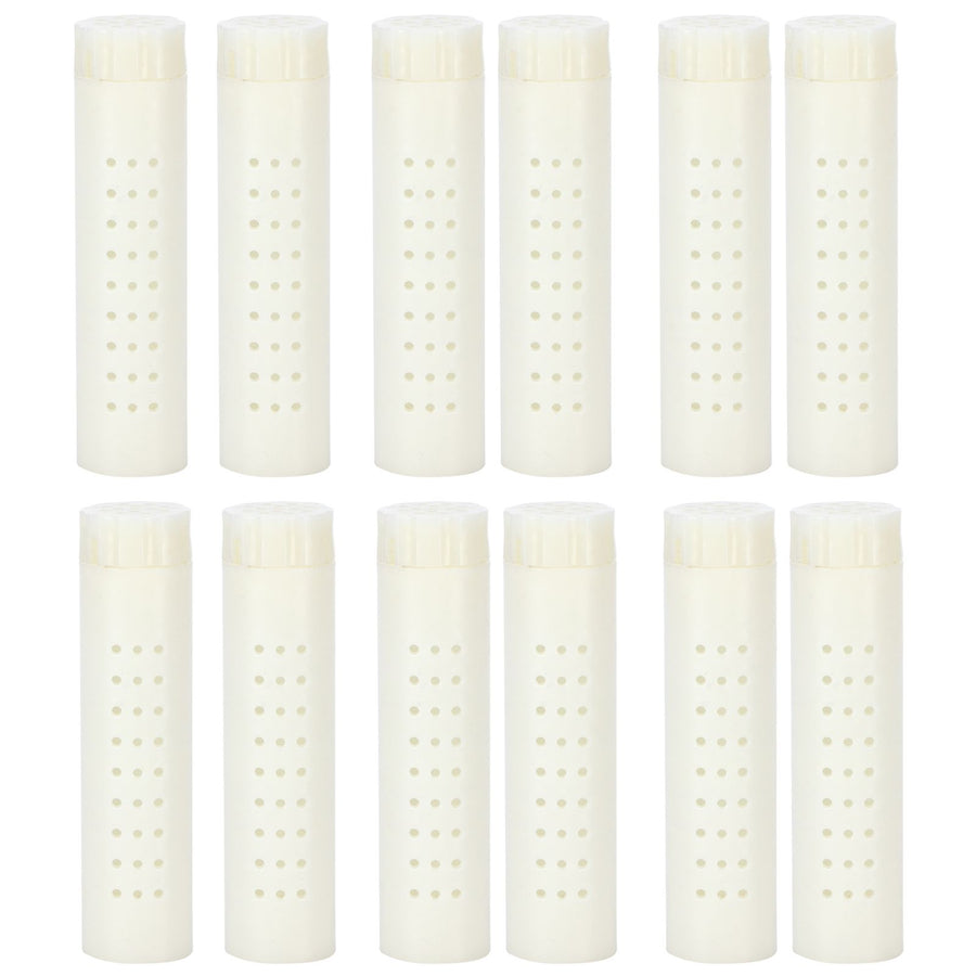 12PCS Queen Bee Cages Plastic Protective Cover Rearing Cup Beekeeper Beekeeping Supplies