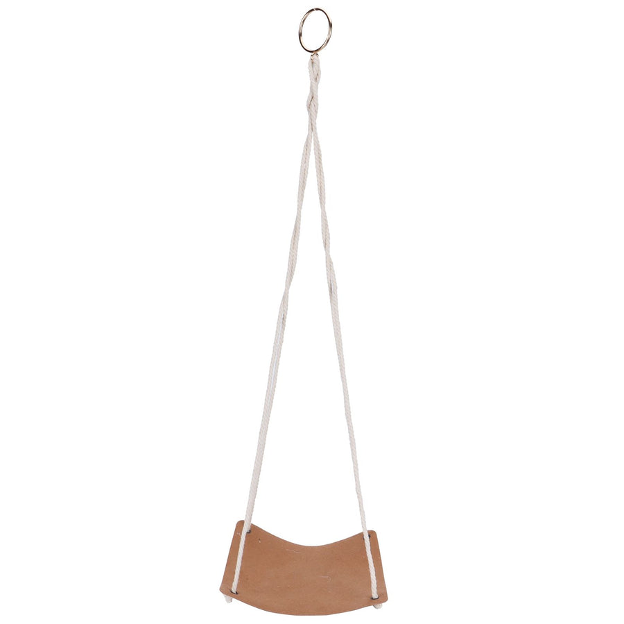 Plant Hanger PU Leather Square Base Cotton Rope Flower Pot Succulent Hanging Holder Garden DecorBrown 20cm