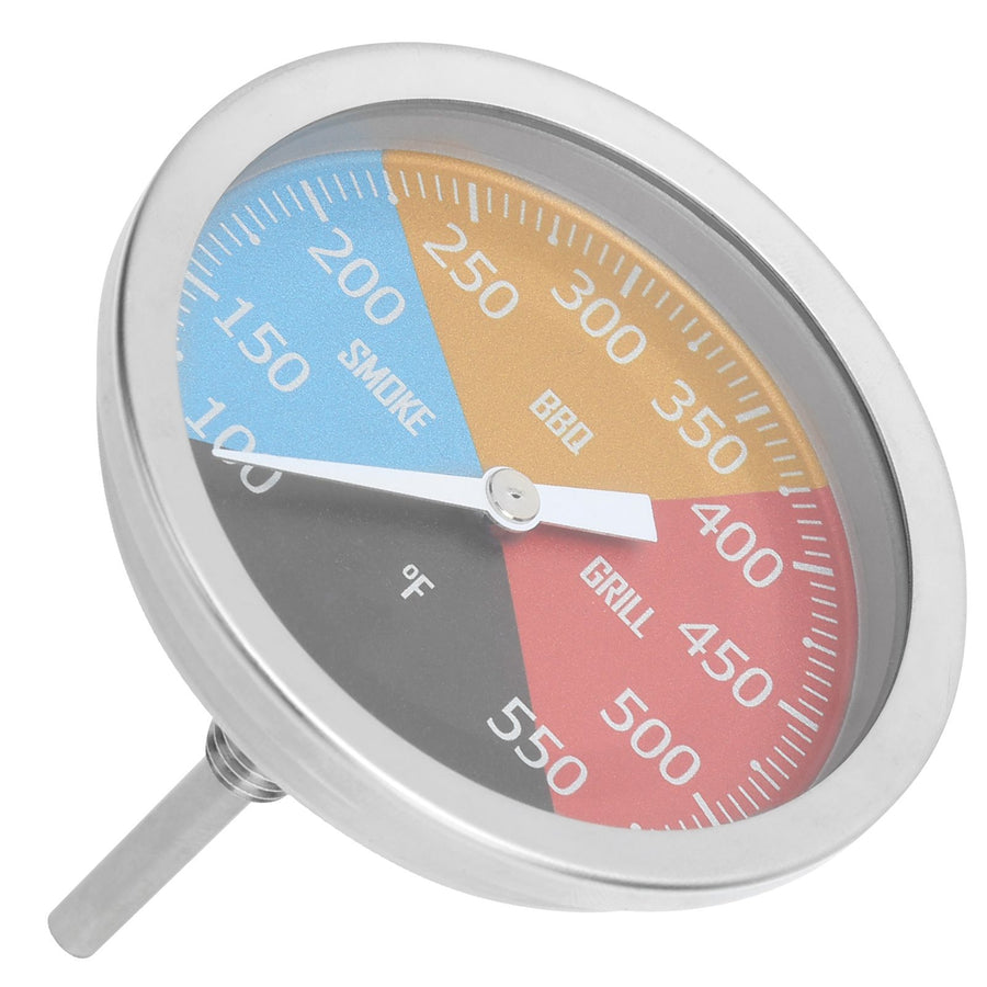 100‑550℉ Metal Oven Temperature Gauge Pointer Type for Smoke BBQ Grill Household Cooking