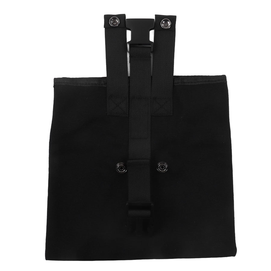 Outdoor Foraging Bag Oxford Cloth Fruit Picking Bag Waist Hanging Tool Pouch Garden Vegetable Storage Pouch Black