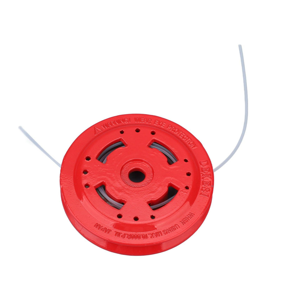 String Trimmer Head Universal Red Iron Lawn Mower Weeder Trimmer Head Replacement for Agriculture Style 2