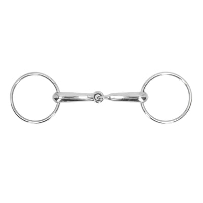 Horse Snaffle Bit Stainless Steel Horse Mouth Bit Jointed Chewing Mouth Roller 135mm