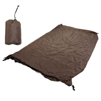 Ping Pong Table Cover Outdoor Waterproof Dustproof Silver Coating Table Tennis Cover for Courtyard Terrace Brown