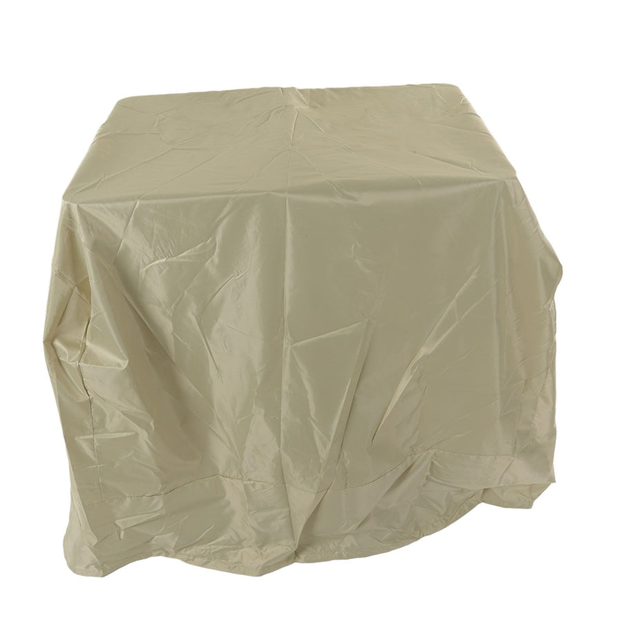 Snow Thrower Cover Multipurpose Waterproof UV Protection Large Portable Snow Shovel Dust Cover for Snow Thrower Beige