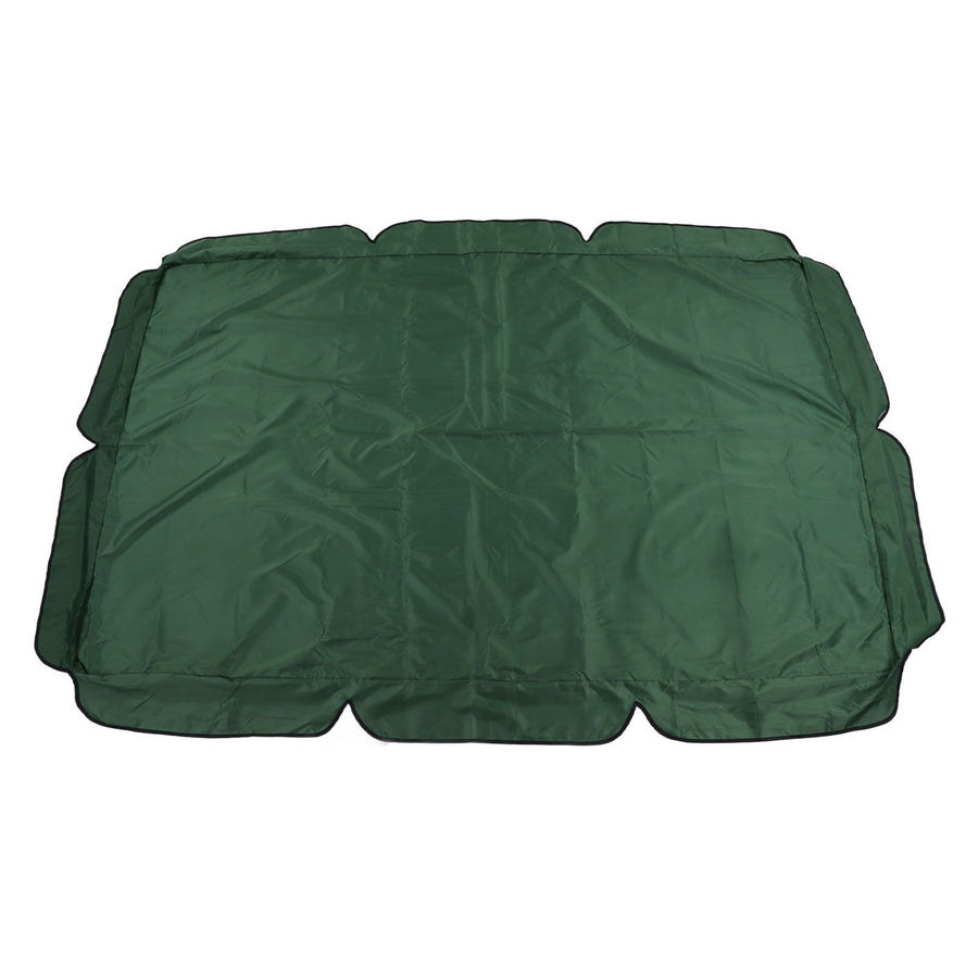 Swing Canopy 600D Silver Coated Oxford Cloth Waterproof Swing Top Cover for Outdoor Dark Green