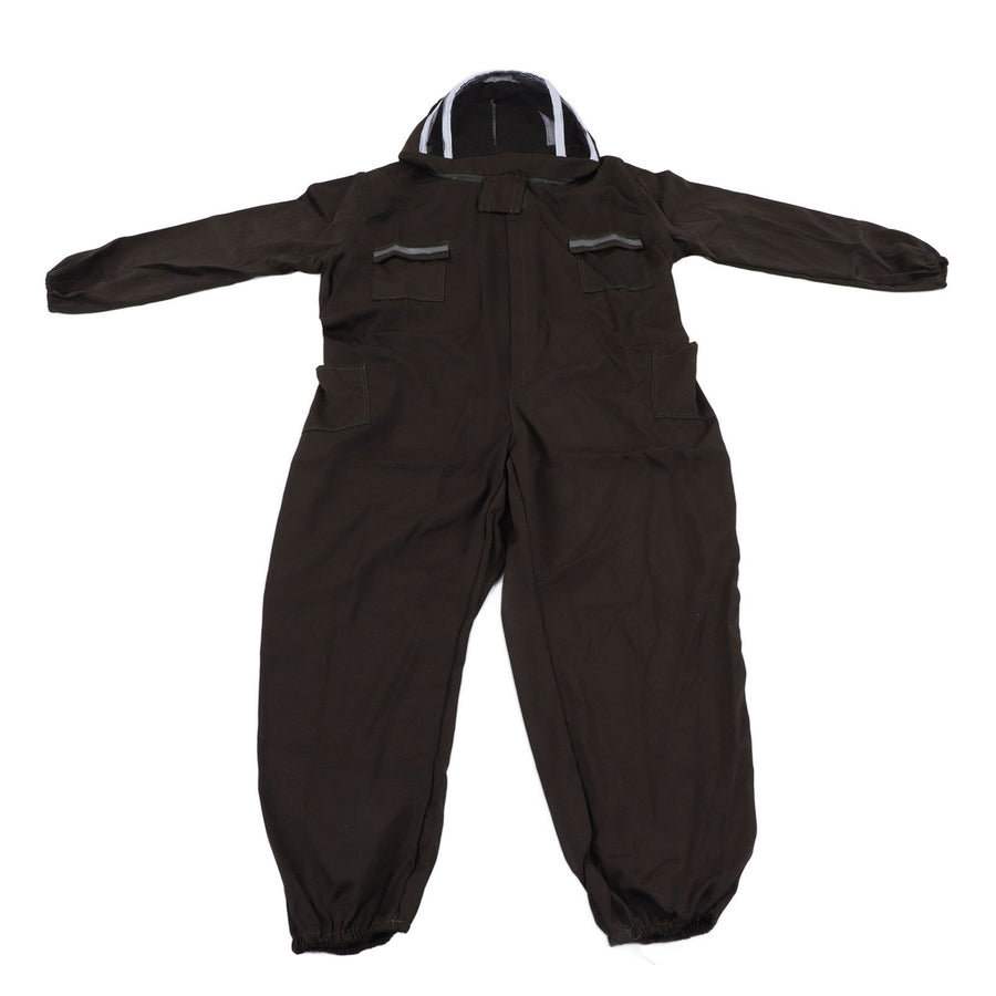 All in One Green Beekeeping Suit Ventilated Breathable Polyester Full Body Protective Beekeeper Clothes