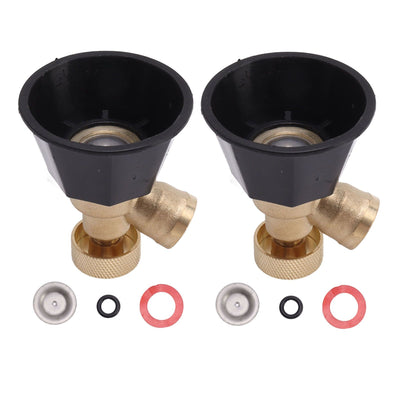 2 Set Adjustable Misting Nozzle Copper Plastic Big Fog Fine Mist Water Atomizing Spray Sprinkler