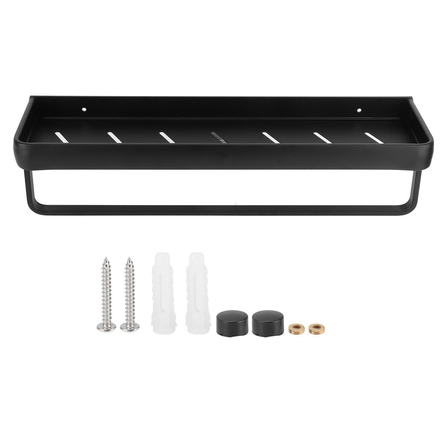 50cm Multifunctional Wall Mounted Kitchen Shelving Bathroom Storage Rack Bottle Holder(SingleLayer with Bar )