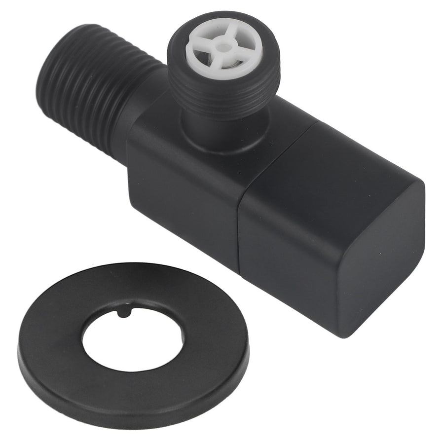 G1/2 Angle Valve Mixer Water Stop Valve Bathroom Toilet Washbasin Accessory Black