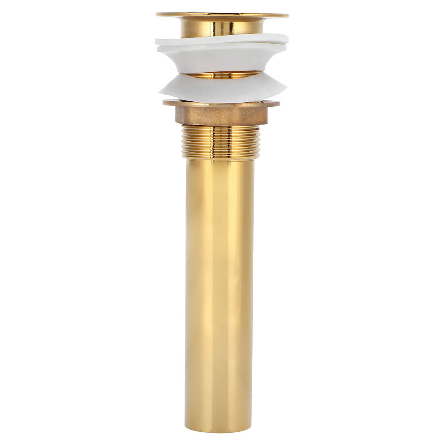 Wash Basin Sink Drain Anti Clogging Bathroom Drainer Stopper Accessories Non Overflow Gold(Flap without Hole )