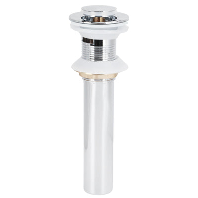Basin Drain Sink Drain Stopper Electroplating Popup Drainer NonOverflow Bathroom Hardware(Electroplating Popup with Hole )
