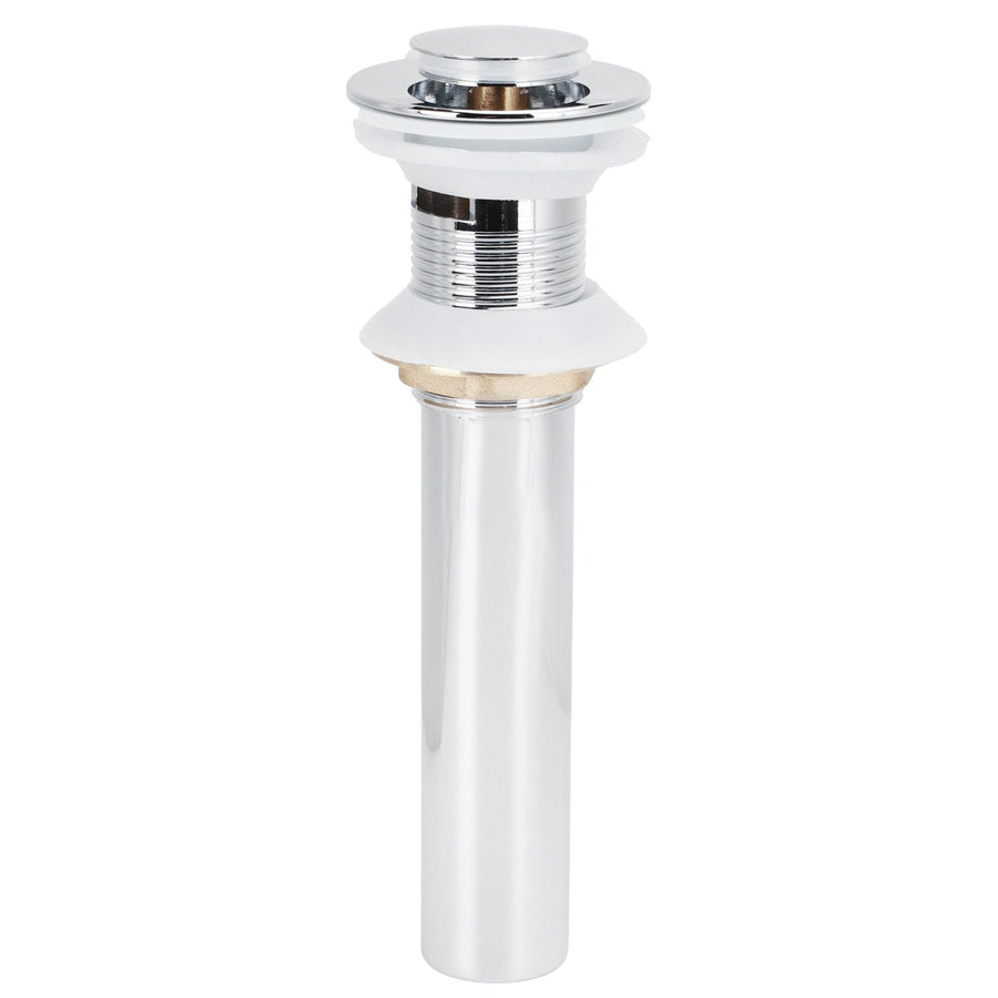 Basin Drain Sink Drain Stopper Electroplating Popup Drainer NonOverflow Bathroom Hardware(Electroplating Popup with Hole )