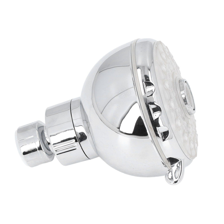G1/2 Male Thread Shower Head Temperature Controlled 3 Color Changing Rainfall LED Fixed Shower Head for Bathroom