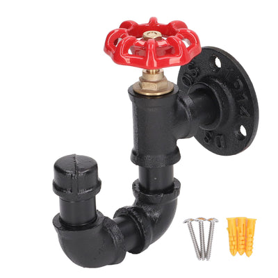 Industrial Pipe Coat Hook Rack Heavy Duty Rustic Hat Robe Towel Wall Mounted Holder Hanger Type B